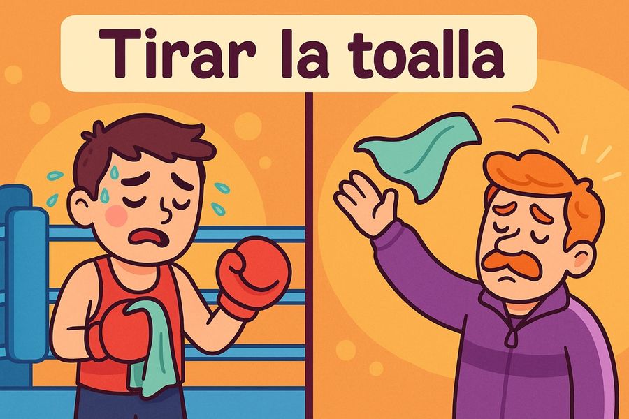 Modismos y Locuciones - Tarjeta Ilustrada