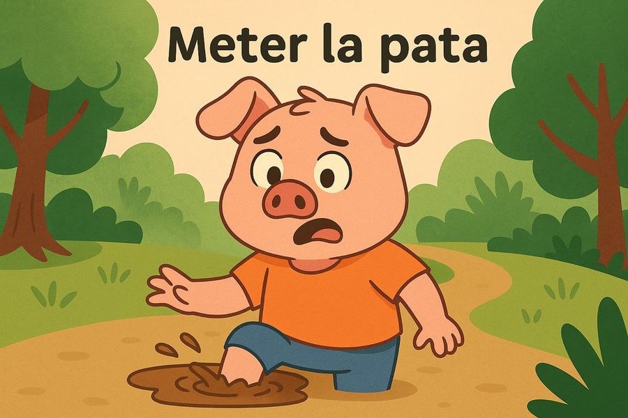 Modismos y Locuciones - Tarjeta Ilustrada
