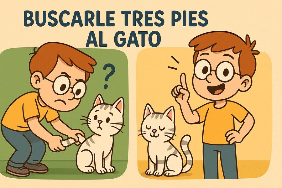 Modismos y Locuciones - Tarjeta Ilustrada